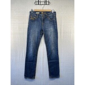 Kut From the Kloth Jeans Women Sz 4 Stevie Straight Leg  Mid Rise Blue Denim